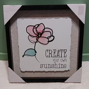 Create Your Own Sunshine Wall Art - Black Frame